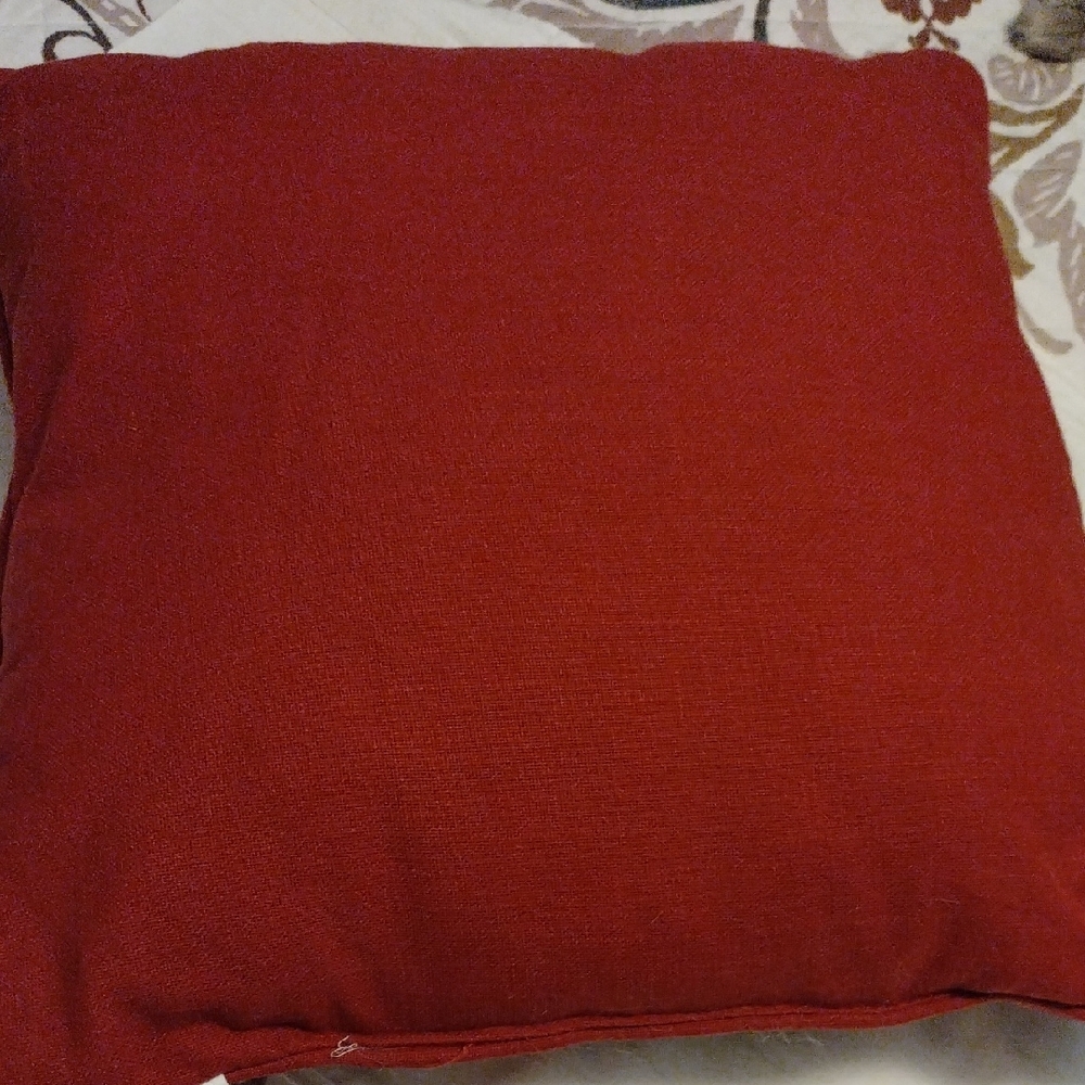 Artisan Red and Black Decorative Pillow - Picture 8 of 9